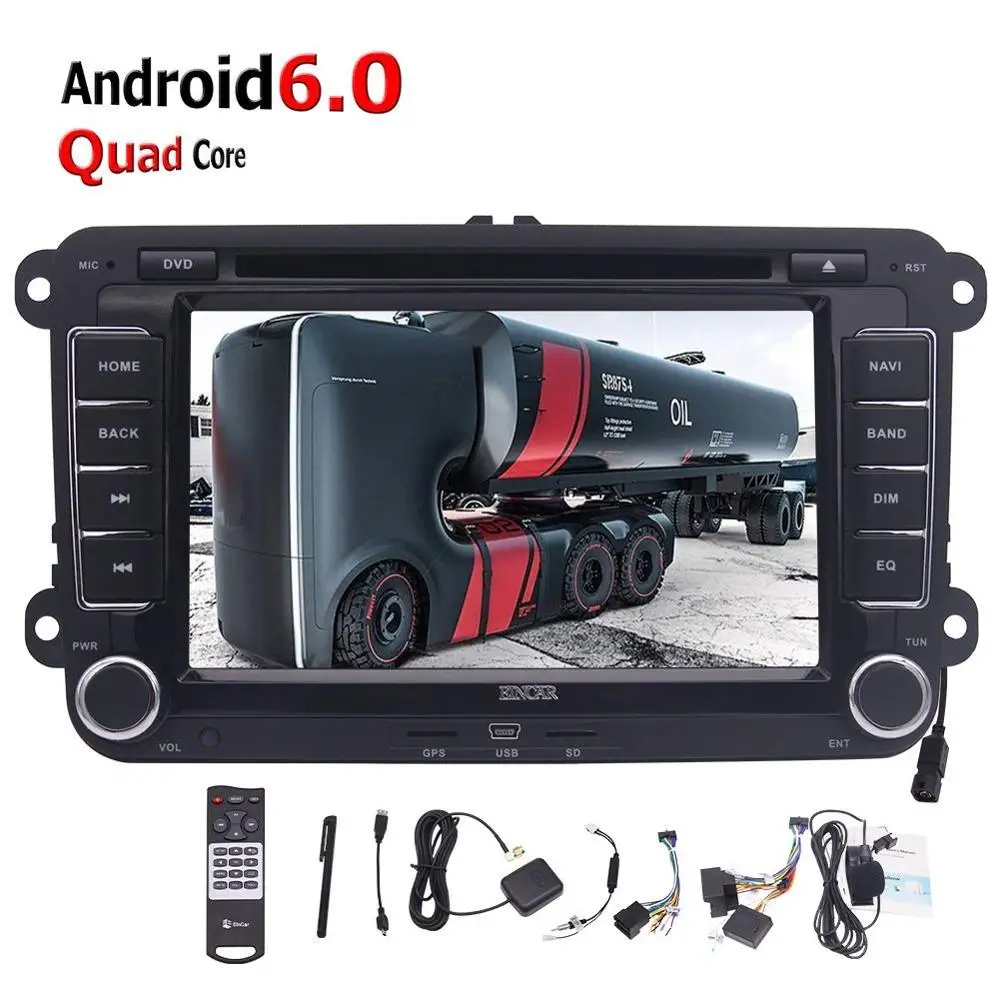 2Din Android6.0 автомобильный стерео в Dash' gps dvd плеер головное устройство для Volkswagen Golf