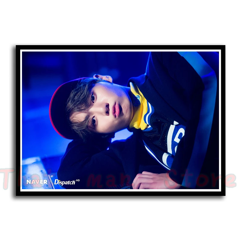 Kpop bangtan Плакаты для мальчиков членов наклейки на стену украшение дома гостиная спальня печать 42*30 см без рамки
