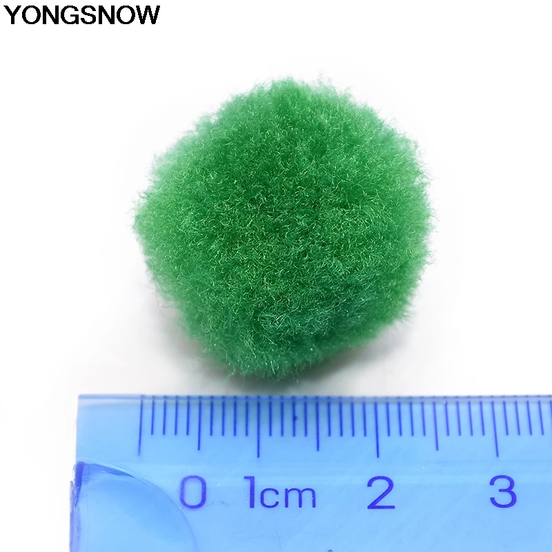 YONGSNOW 25 мм/20 мм 100-500 шт круглые мягкие Pom плюшевые шары для дома DIY поделки