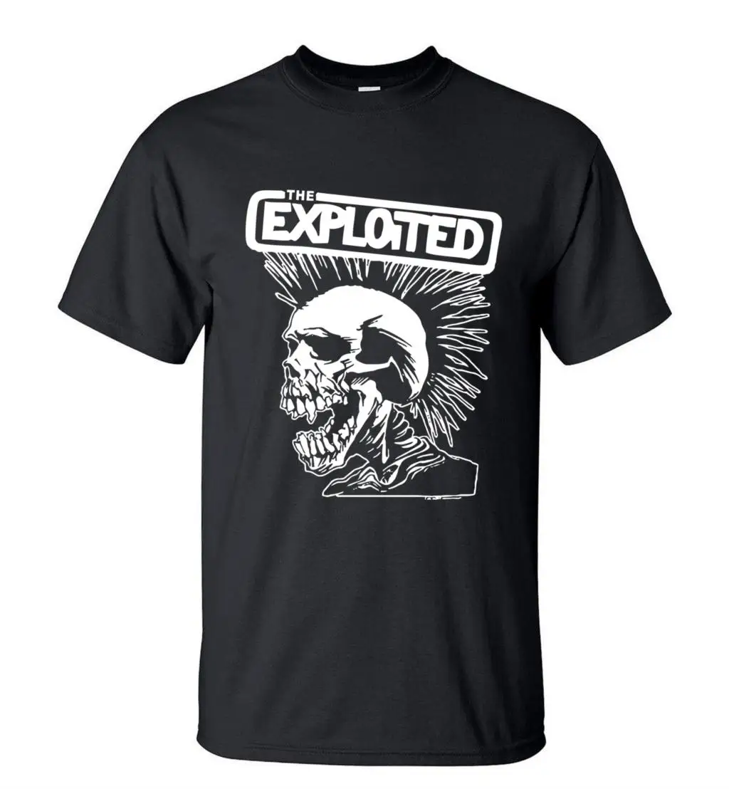 Новинка футболка в стиле панк с принтом черепа мужские футболки коротким рукавом