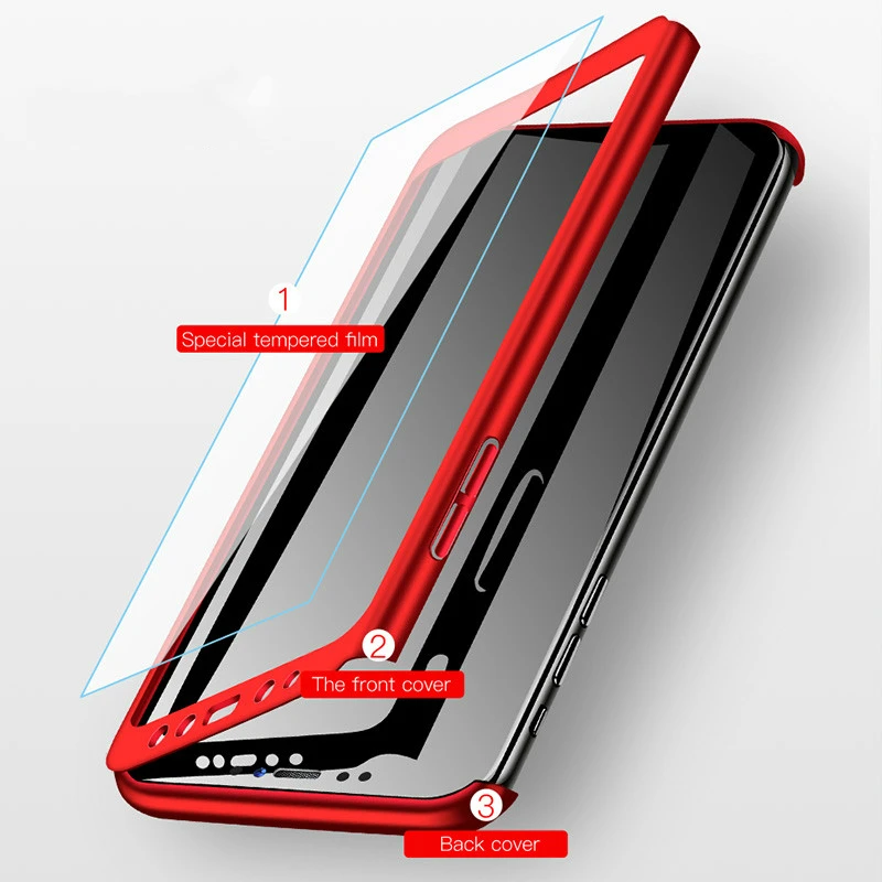 360 Полное покрытие чехол для телефона samsung Galaxy Note 8 9 S8 S9 S10E плюс S7 Защитный A30 A50 A70 A10