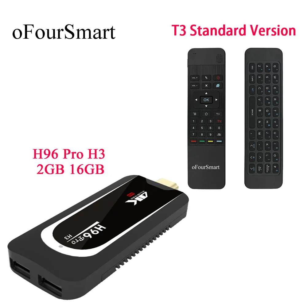H96 PRO H3 Android 7 1 TV Dongle S905X четырехъядерный 64 бит 2 гб 16 Stick UHD 4K 4G 5G Dual WiFi с T3 Air Mouse|uhd 4k|64bit