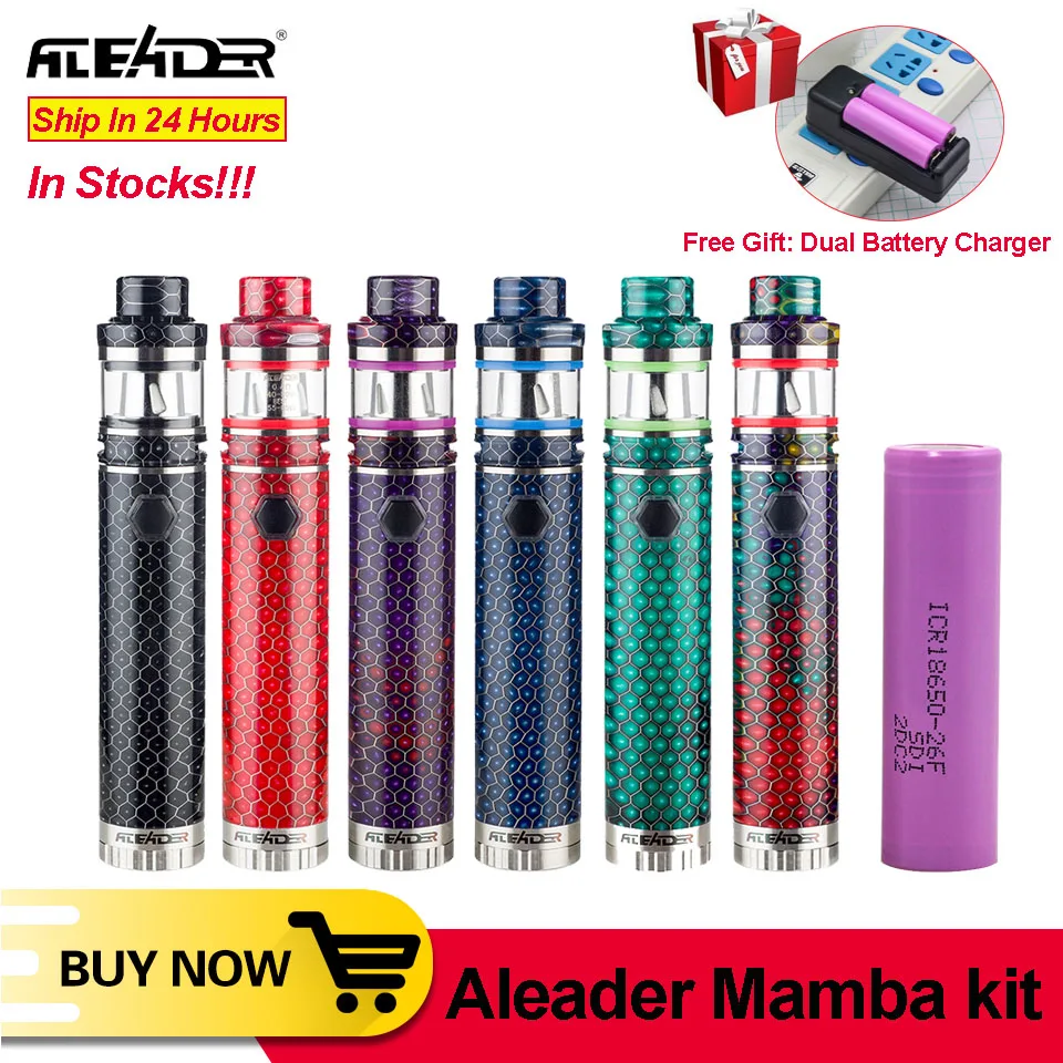 Оригинальный Aleader Mamba vape набор электронных сигарет стартовый 2 мл емкость 0.1ohm VS