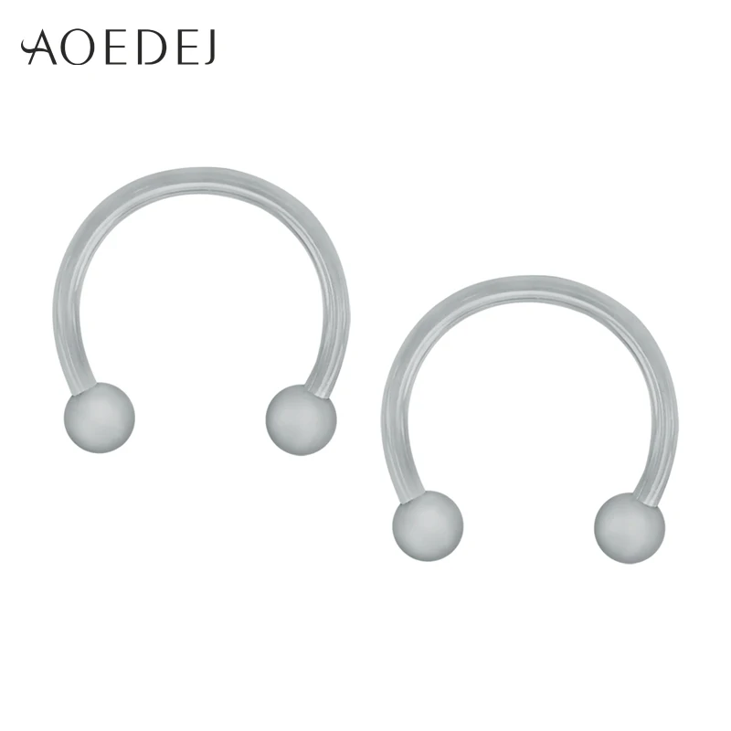 AOEDEJ 6-14 мм KPOP серьги-кольца панк-рок для мальчиков 316L серьги из нержавеющей стали для мужчин и женщин Корейский пирсинг хряща уха ювелирные изделия - Окраска металла: Silver 1 Pair