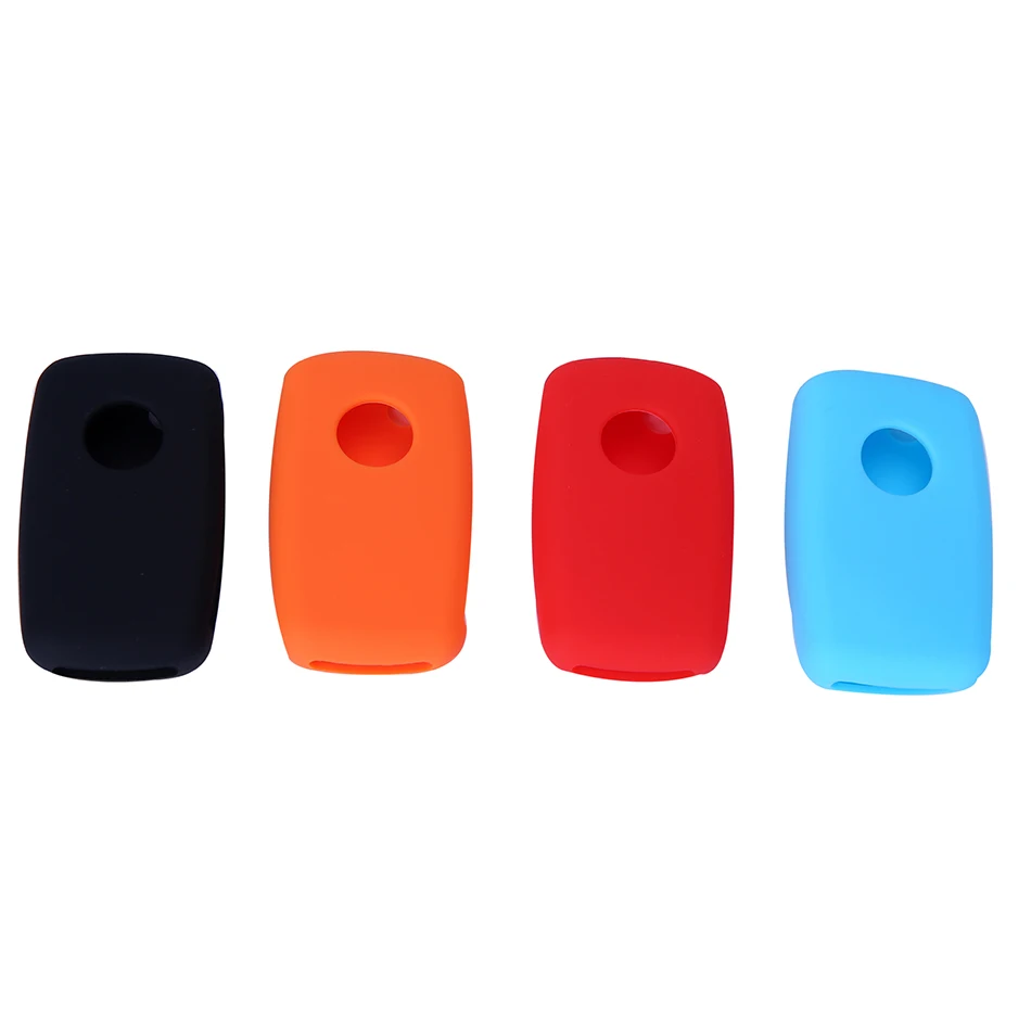 

2 Buttons Silicone Flip Rubber Car Key Cover Case For VW Volkswagen Amarok Polo Golf 5 6 7 MK4 Bora Jetta Altea Alhambra