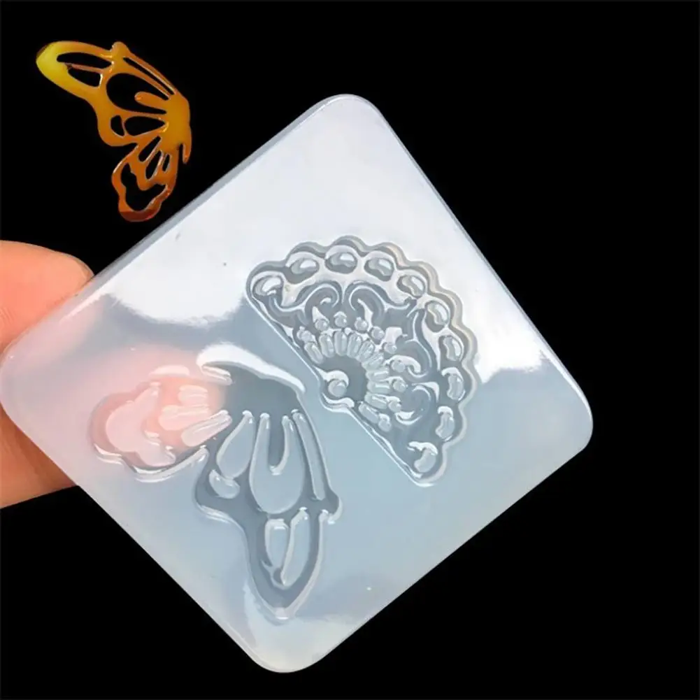 

New Flower Butterfly Silicone Mold Craft Jewelry Hairpin Brooch Fashion Making DIY Tool