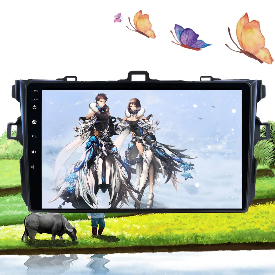 Восьмиядерный Android 10 0 автомобильный dvd gps плеер для Toyota corolla 2007 2011 Автомобильный