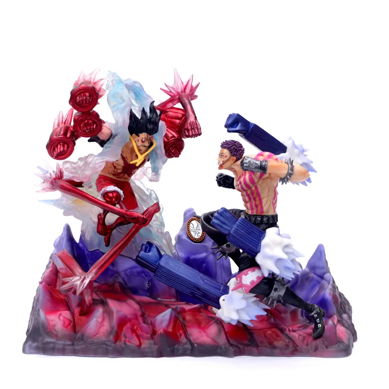 Экшн фигурка GK Monkey D Luffy VS Charlotte Katakuri модель сценической битвы ПВХ Коллекционная