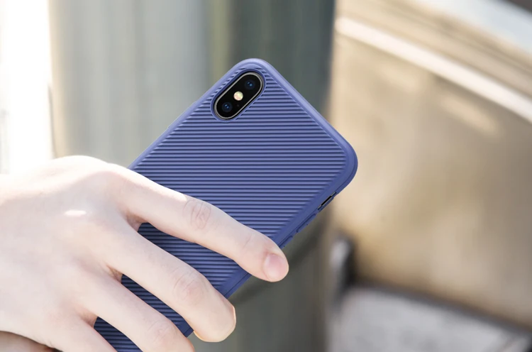 Для iPhone X чехол Nillkin Eton мягкий и жесткий PC задняя крышка чехол Роскошный чехол для телефона резиновая оболочка для iPhone X армированный защитный чехол