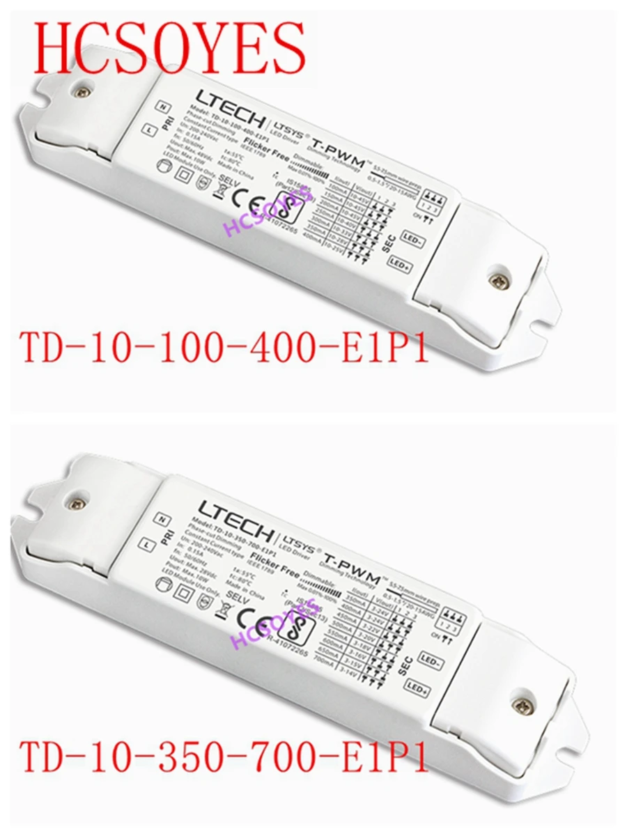 LTECH TD 10 100 400 E1P1/TD 350 700 E1P1 Вт 400mA 200 240VAC ШИМ постоянного тока ТРИАК регулируемый