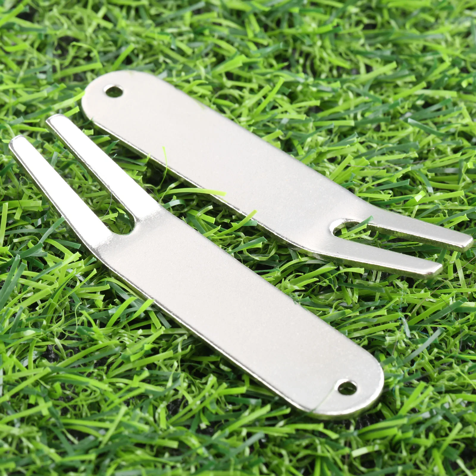 Цинковый сплав 2 шт. для гольфа Ремонт Инструменты игры в гольф зеленая вилка