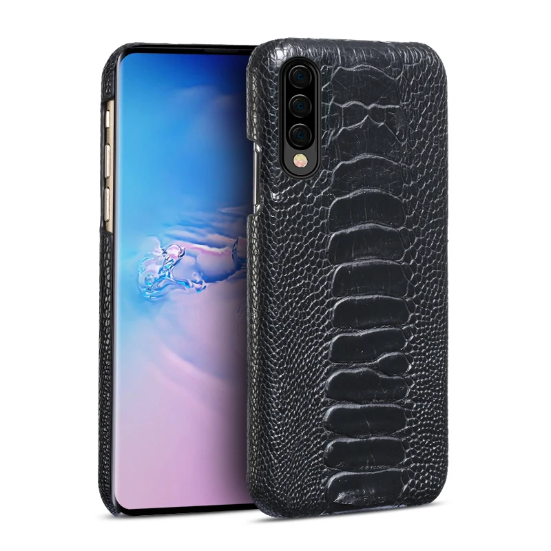Роскошный чехол из натуральной страусиной кожи для samsung a50 ударопрочный Samsung Galaxy