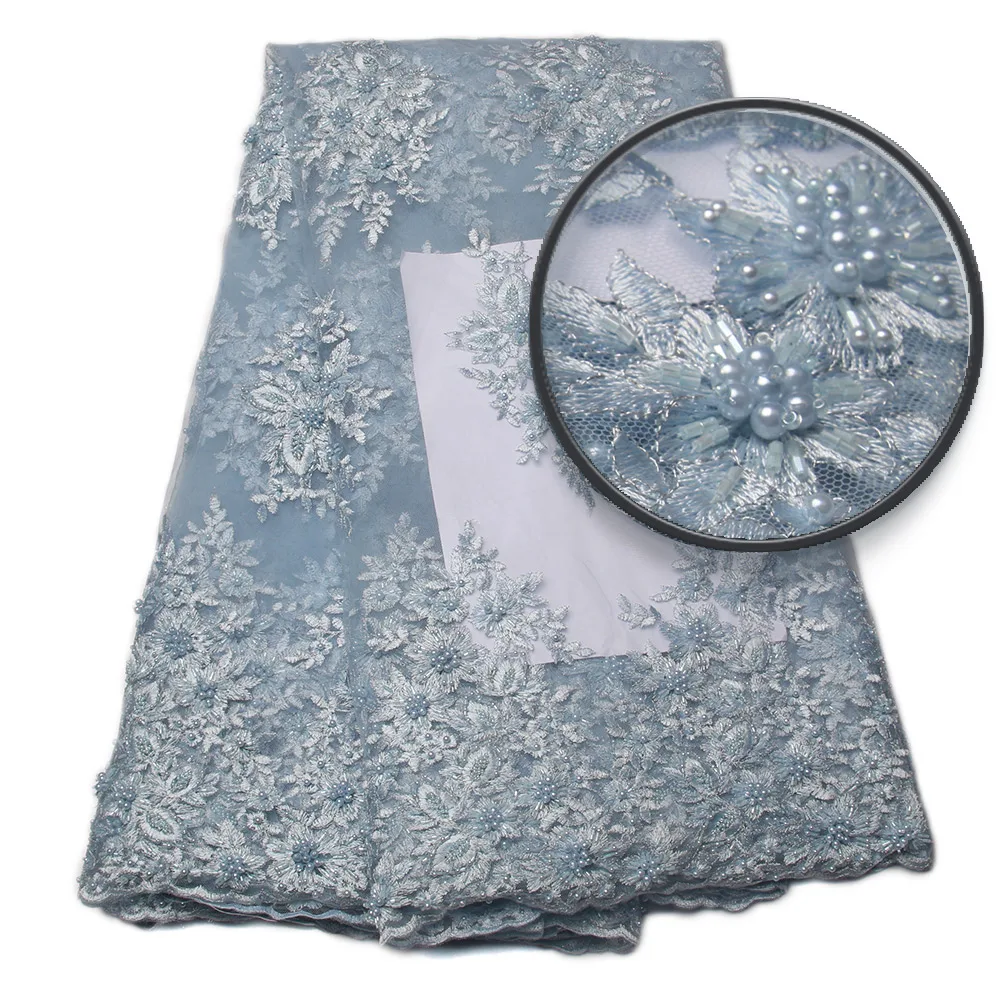 New Arrive African Lace Fabric High Quality Frenh with beads Nigerian Wedding Dress French GD831B-4 | Дом и сад