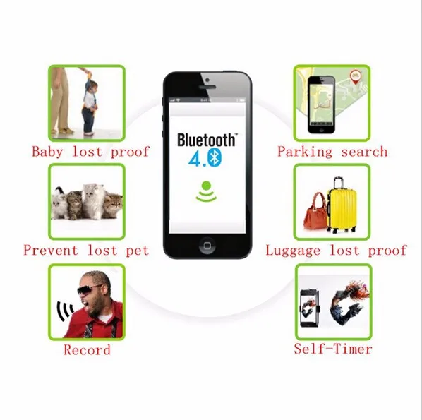 Умный bluetooth-трекер с защитой от потери, Детская сумка, кошелек, брелок для поиска ключей, сигнализация, 4 цвета,, новинка, Прямая поставка