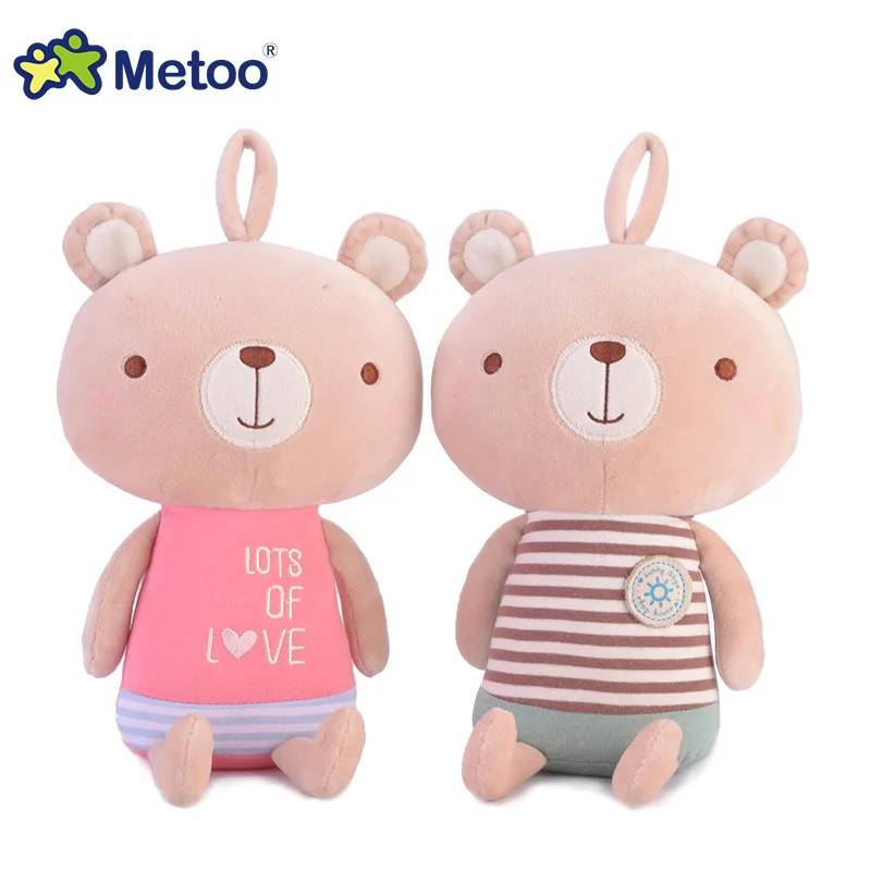 Metoo Симпатичные мягкие плюшевые медведь кролика животных Куклы Игрушечные