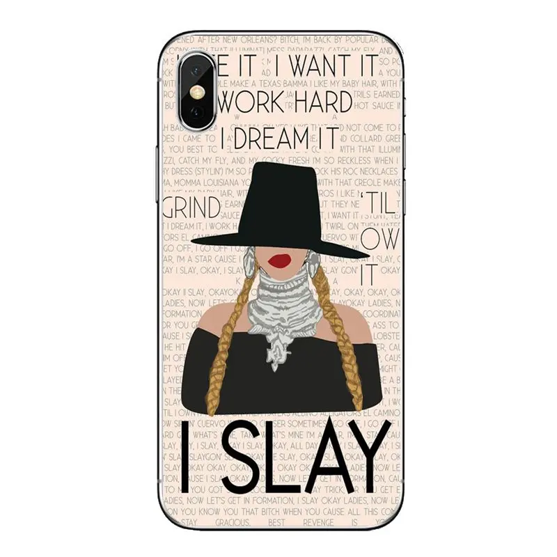 Прозрачные мягкие чехлы BEYONCE FORMATION I SLAY на весь день для Xiaomi Redmi 4X S2 3S Note 3 4 5 6 6A Por