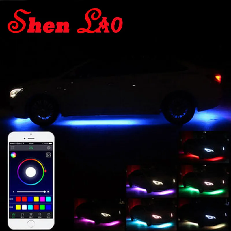 Shenlao для BMW e46 e90 e60 e39 f30 e36 f10 g30 x5 e53 90/120 см автомобиль RGB Светодиодные ленты 5050 Под