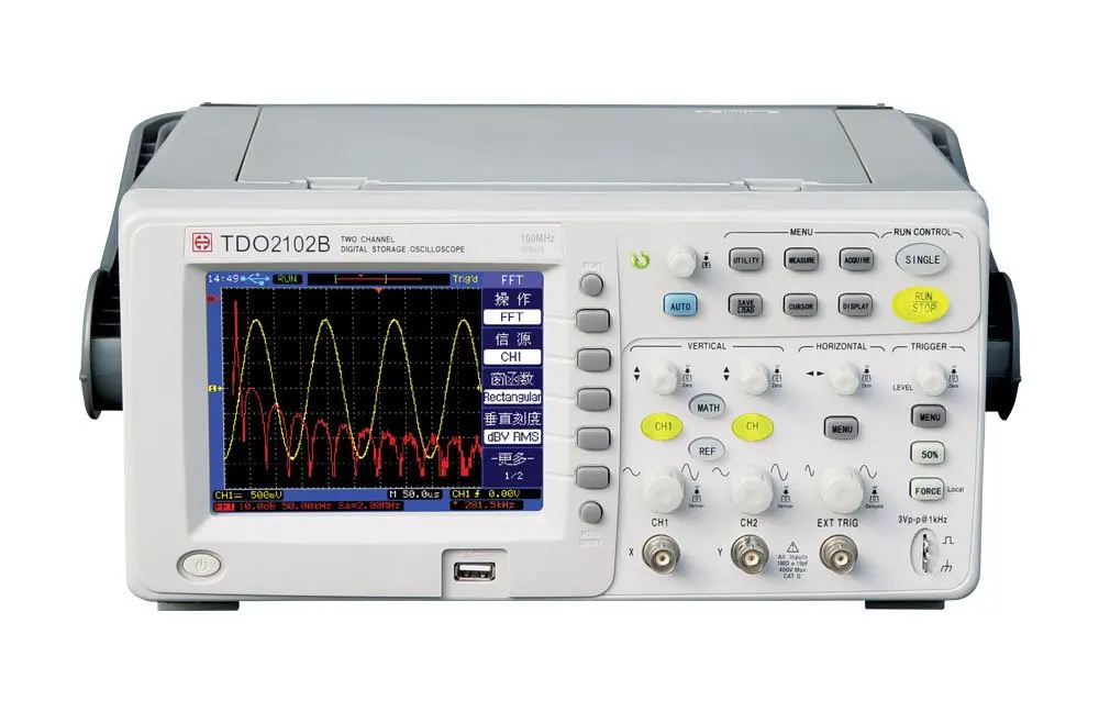 

100MHz, 1Gsa/s,Dual-Channel Digital Storage Oscilloscope TDO2102B