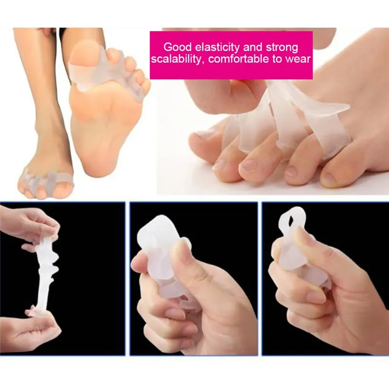 1 Pair New Pedicure Toe Separator Hallux Valgusbones Overlapping Toe Correction Orthoses Corrective Insoles Separate Toes Spacer