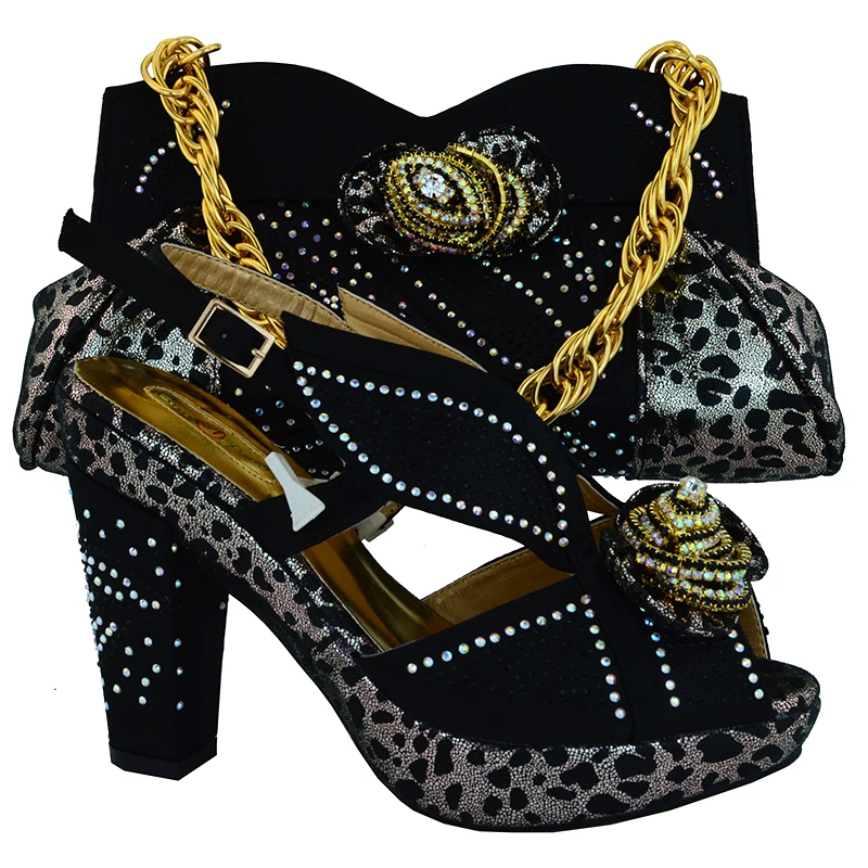 Italian Shoes and Bag Set Decorated with Appliques Yellow Color Matching Women Bags Ladies Sets | Обувь
