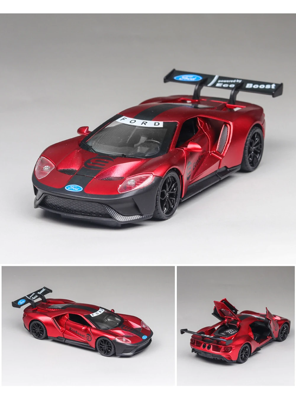 1:32 Ford GT музыкальная с подсветкой машина Diecasts игрушечный транспорт горячая модель колесного автомобиля с автомобилем Горячая дверь колеса может быть открытая игрушка