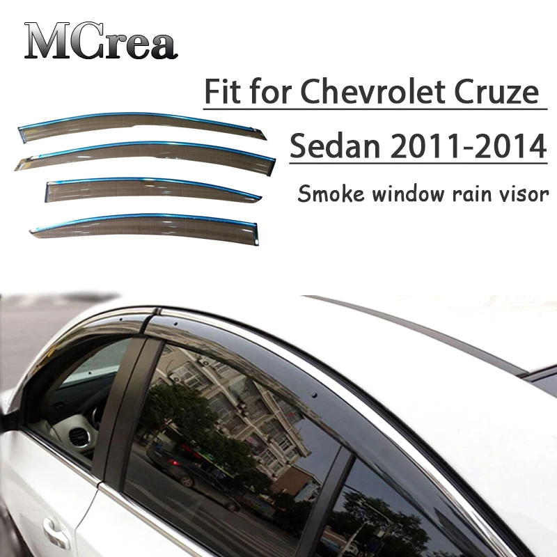 4 шт. дефлектор козырька от солнца и дождя для Chevrolet Cruze Sedan 2011 2012 2013 2014|Уплотнители