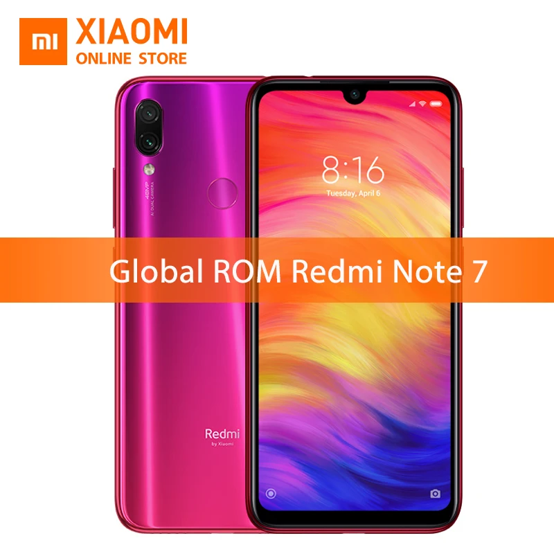 Глобальный Встроенная память Xiaomi Redmi Note 7 6 Гб 64 Snapdragon 660 Octa Core 4000 мАч 3 &quot2340*1080 48MP + 5MP