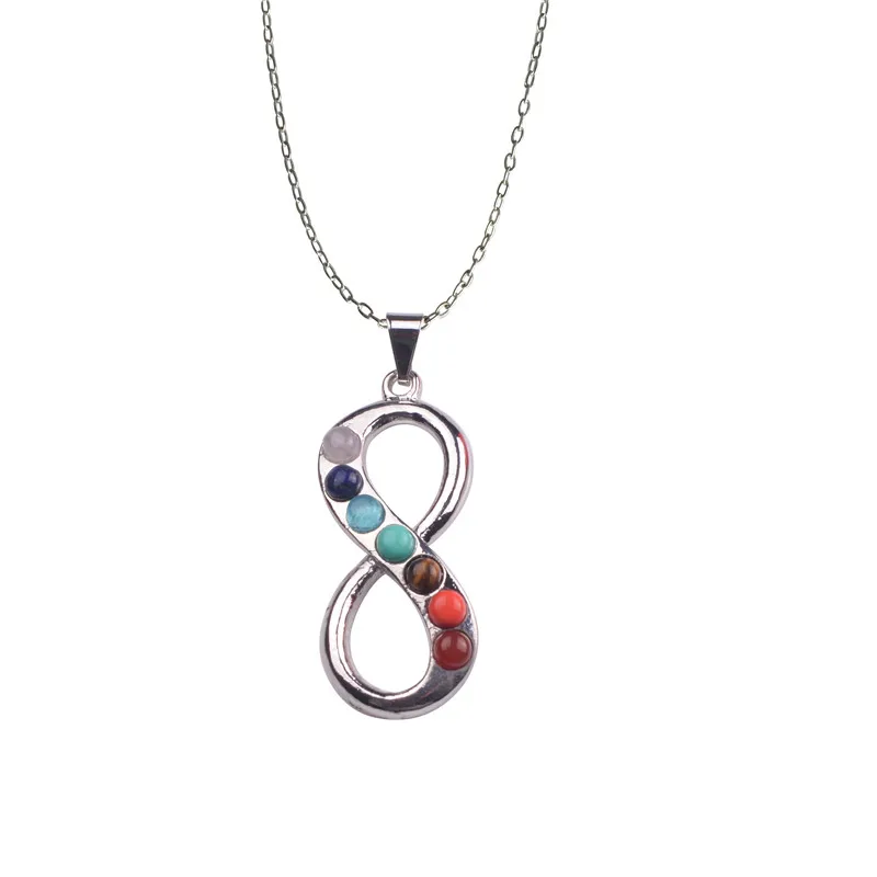 7 Chakra necklace OM Symbol Necklace Reiki healing Spiritual for balancing | Украшения и аксессуары