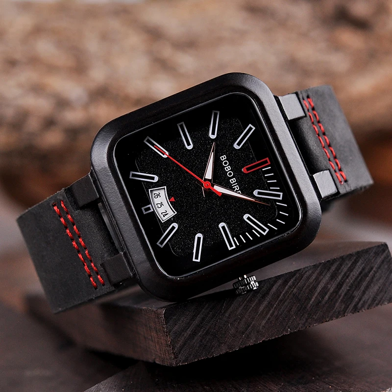 Reloj mujer, бренд, BOBO BIRD, натуральная кожа, деревянный, для мужчин и женщин, отображение даты, кварцевые наручные часы, принимаем дропшиппинг