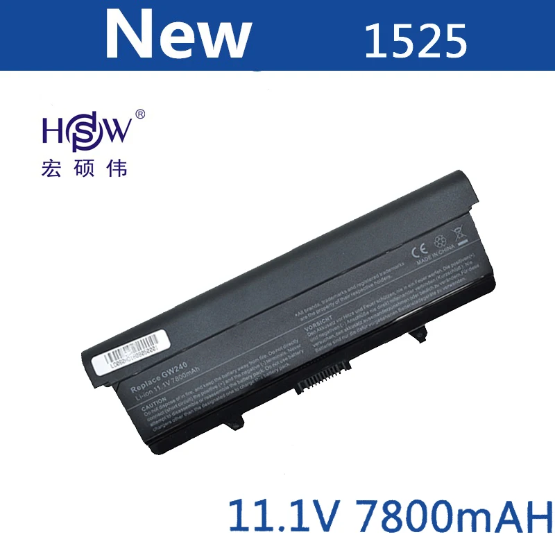 HSW 9 ячеистая для ноутбука Аккумулятор DELL Inspiron 1525 1526 1545 1546 0CR693 0GW240 0GW241 0GW252 0HP277 0UK716