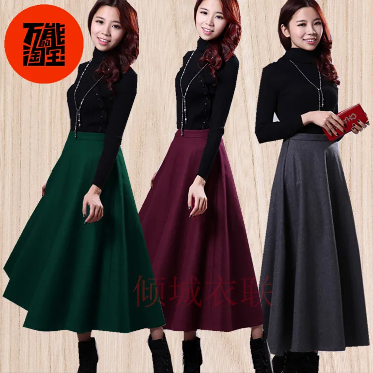 Clothing vintage thickening woolen half 