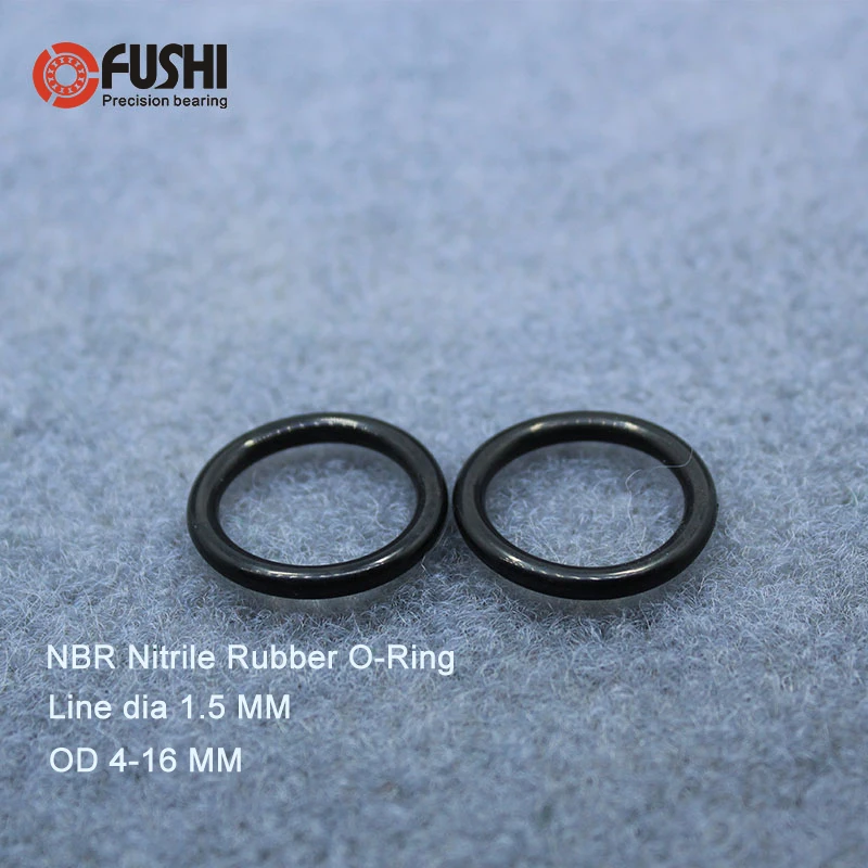 Уплотнительное кольцо CS1.5mm NBR резиновое уплотнительное OD 4/5/6/7/8/9/10/11/12/13/14/15/16*1 5 мм