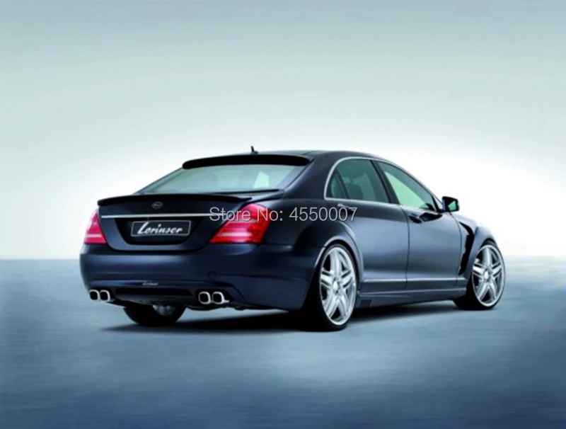 Для Mercedes Benz S Class W221 2008 2009 2010 2011 2012 ABS спойлер из материала задний багажник крылья для benz S320 S400 S420 S450 S600