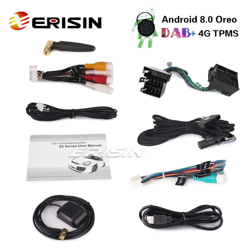 Erisin ES7897S 7 &quotавтомобильный dvd плеер Android 8 0 DAB + 4G WiFi gps система для Porsche