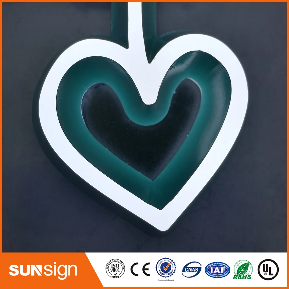 wholesale top quality store sign acrylic LED letters signage 3D advertising letters PMMA storefront