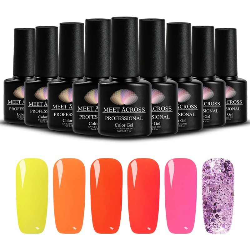 Гель лак для ногтей 6 бутылок 7 мл|Гель ногтей| |