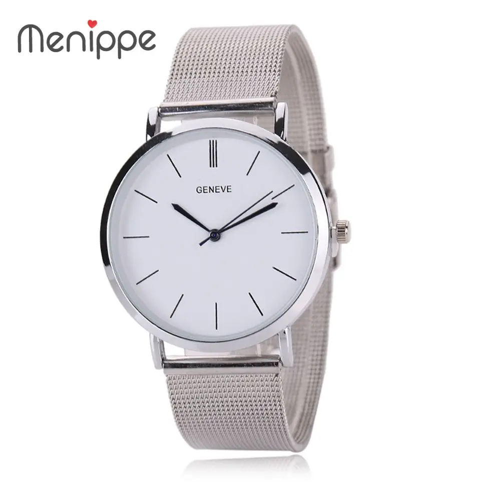 

2020 New Famous Brand Silver Casual Geneva Quartz Watch Women Metal Mesh Stainless Steel Dress Watches Relogio Feminino Clock