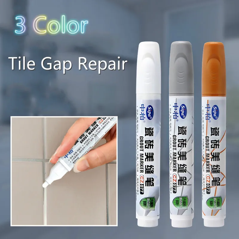 1pcs Tile Gap Repair, Color Tile Refill Artline Grout Pen Waterproof Mouldproof Filling Agents Wall Porcelain Gap Filling Agent