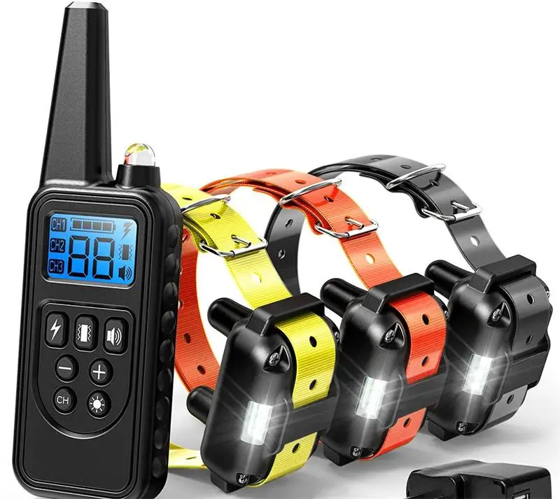 Перезаряжаемый водонепроницаемый электронный ошейник для дрессировки собак с