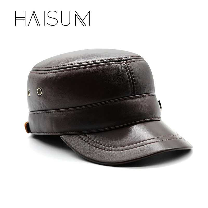 2018 унисекс горячая Распродажа Gorras Haisum натуральная кожа Mulitary шапка высокое