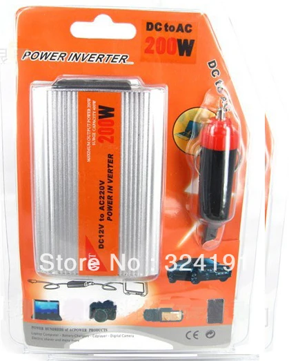 200 Вт модифицированный синусоидальный автомобильный инвертор с usb разъемом cigarrette