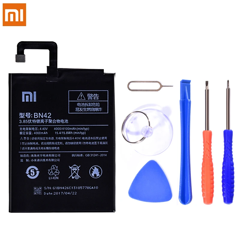 BN44 BN35 BN40 BN42 BN34 Аккумулятор для Xiaomi Redmi 5 Plus 5A 4Pro литий-полимерный Redmi5 Plus 4 Pro батареи Бесплатные инструменты