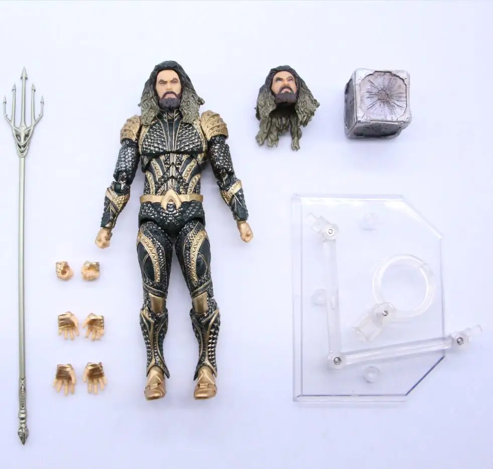Железная Статуэтка из ПВХ Лиги Справедливости DC Mafex 061 Aquaman коллекционные суставы