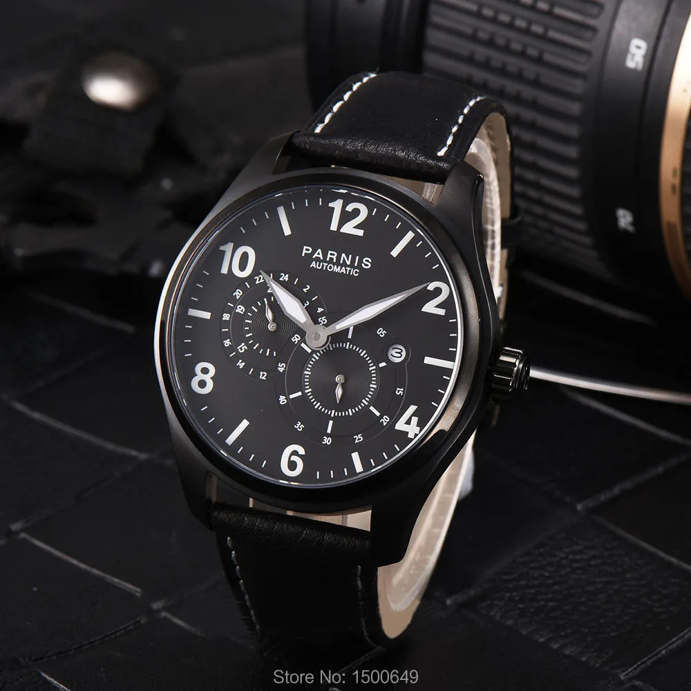 Мужские наручные часы Parnis простые модные автоматические механические Miyota 8219 с