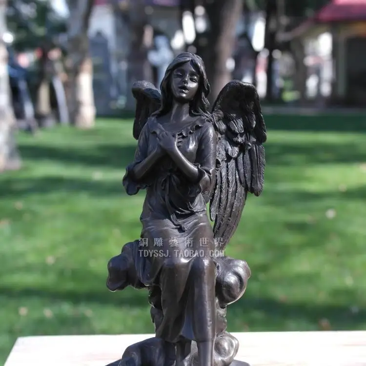 Ангел благословит медные скульптуры изделия ремесла скульптура украшения с