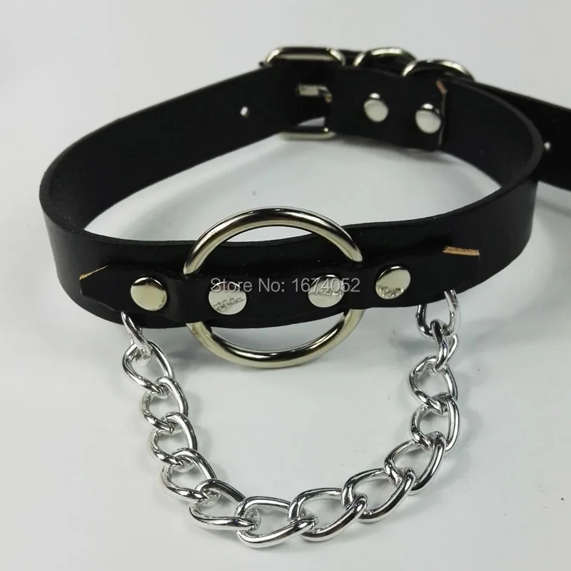 Панк Харадзюку 100% ручная работа женское кожаное колье для девочек ажурное