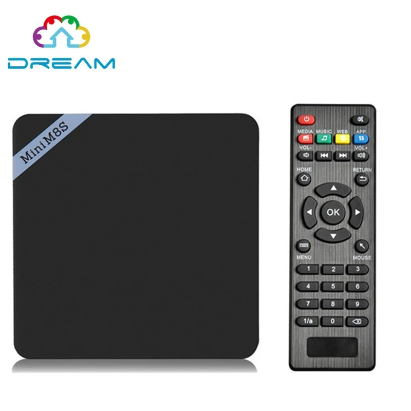 Мини M8S II Smart Box TV 4 К S905X Amlogic Quad Core Android 6.0 2.4 ГГц WiFi BT 4.0 Media Player 1/2 ГБ RAM 8 Set top Box| |