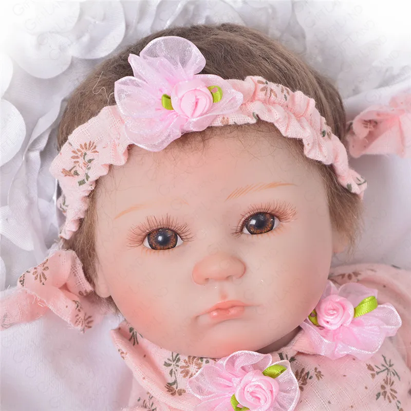 Reborn Baby Doll младенец получивший новую жизнь мягкая розовая принцесса куклы для