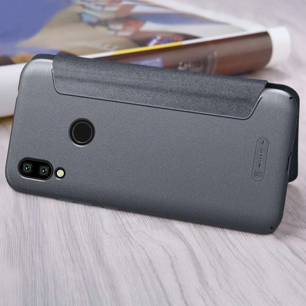 Для Xiaomi Redmi 7 Чехол с откидной крышкой 6,2" Nillkin блестящий чехол из искусственной кожи для Xiaomi Redmi 7 Модный складной чехол-книжка