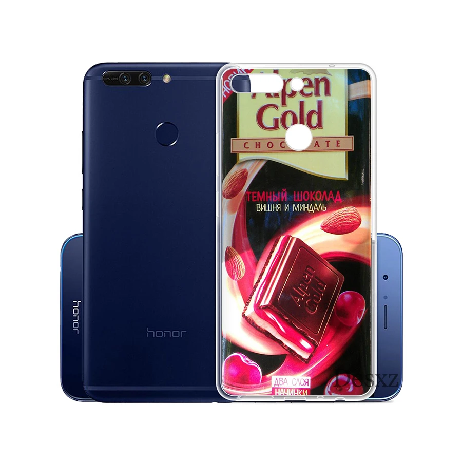 Шоколадный чехол для Huawei Honor Note 6A 6C 7A Pro 7C 7X 8X 9 10 Lite 8C Play Shell защита|Чехлы-накладки| |